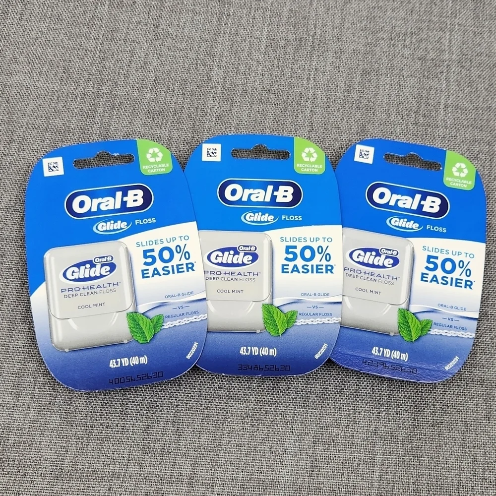 Oral-B Glide Pro-Health Deep Clean Dental Floss Cool Mint 3 Pack Discontinued